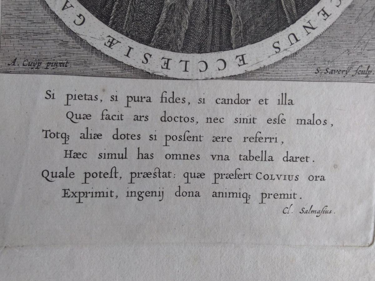 Portrait Engraving Old XVII. Dutch School-photo-2