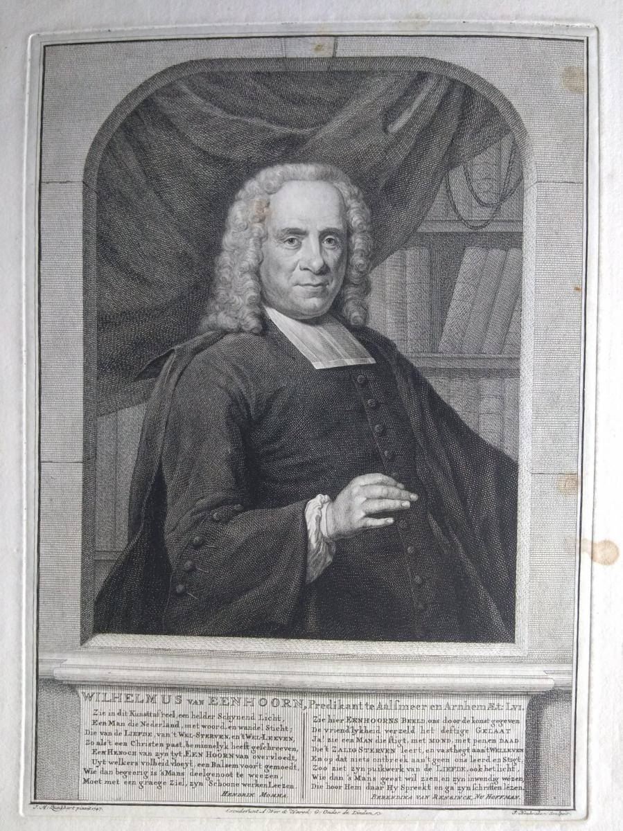 Portrait Engraving Old XVIII. Dutch School