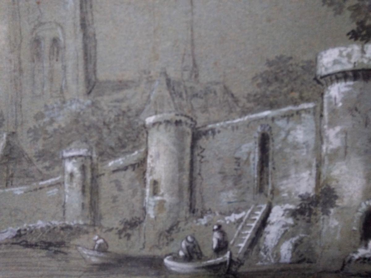 Dessin Ancien Ec. Hollandaise XVIIème Ex Collection Polakovits-photo-2