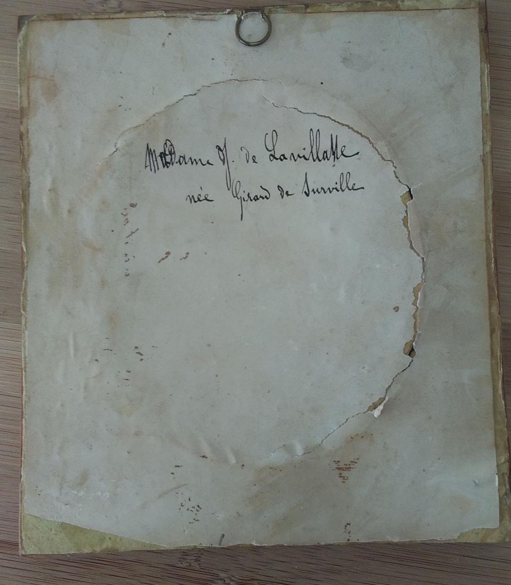 Portrait Miniature Signé Bonhomme Et Daté 1829-photo-3