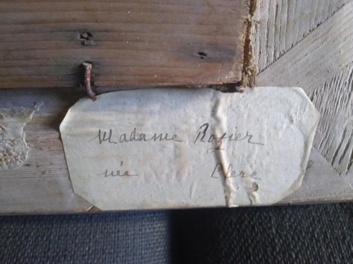 Portrait Jeune Fille Au Bonnet De Dentelles. Ec. Française XIXème-photo-4