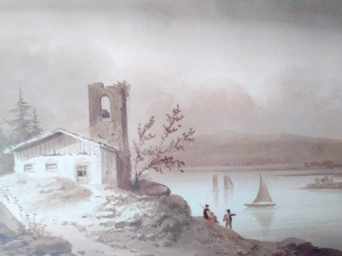 Pernot, F. A.  Deux Dessins école Française XIXème. 
