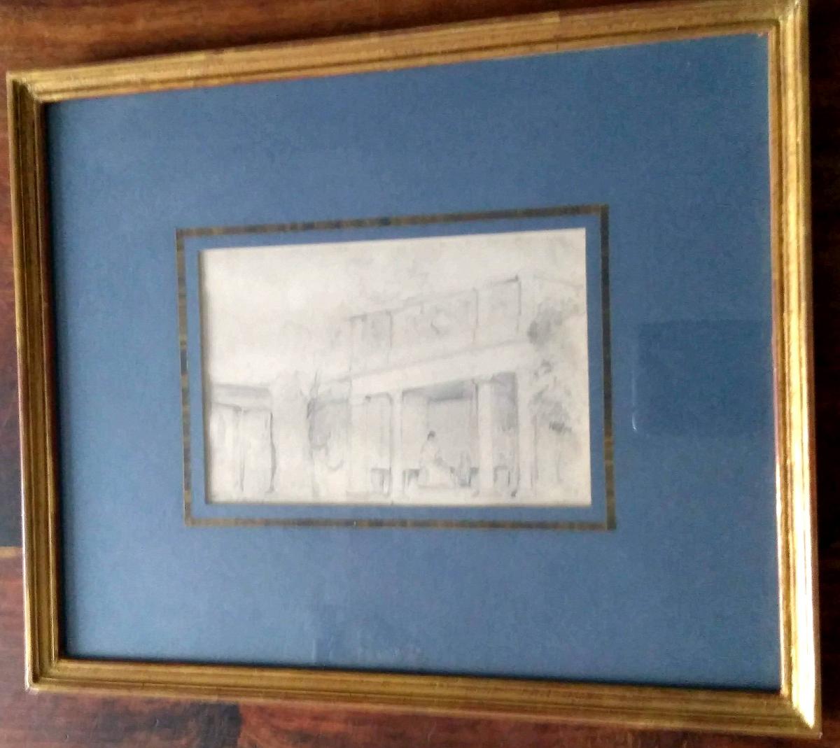EugÈne Ciceri (1813-1890) Crayon Sur Papier-photo-2