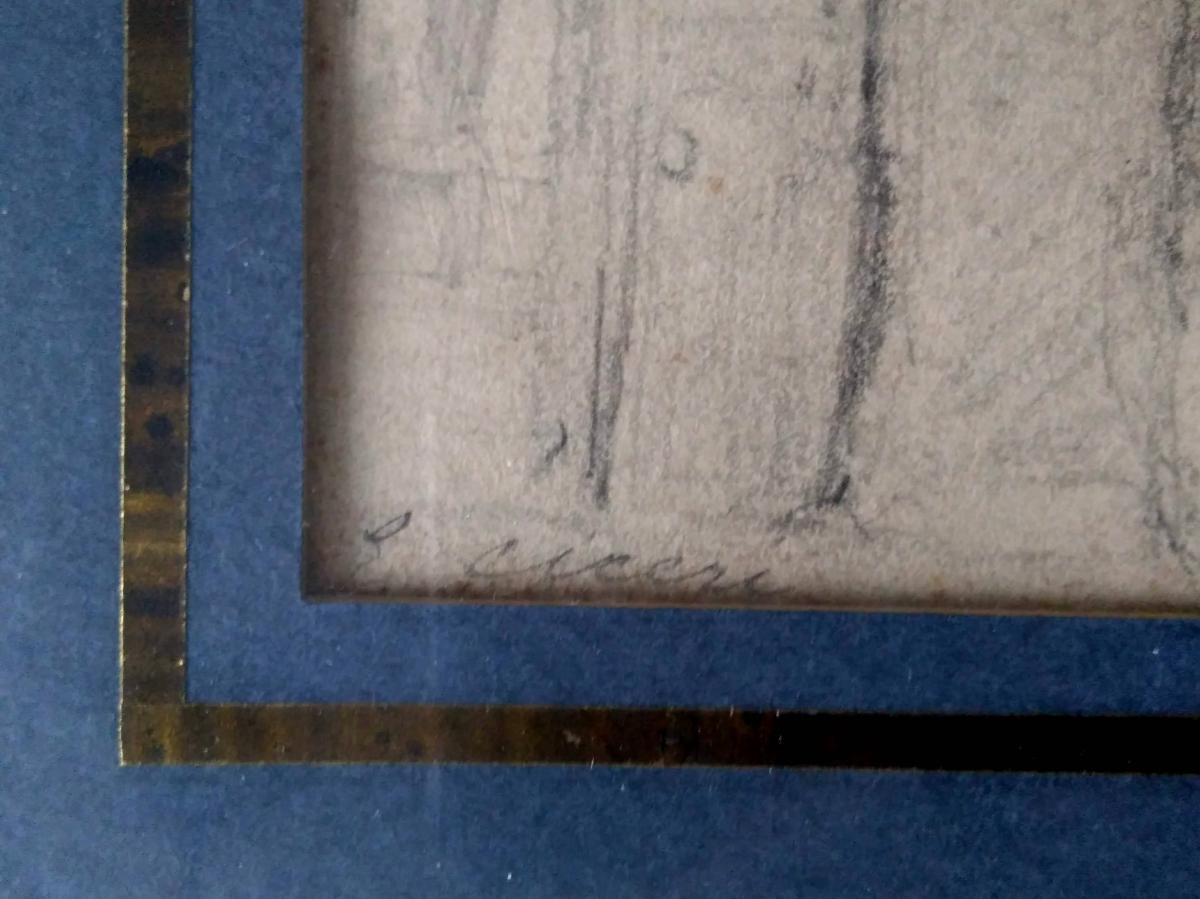 EugÈne Ciceri (1813-1890) Crayon Sur Papier-photo-3