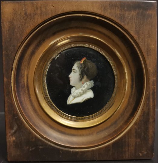 Profil Miniature. Ecole Française Du XIX ème. 