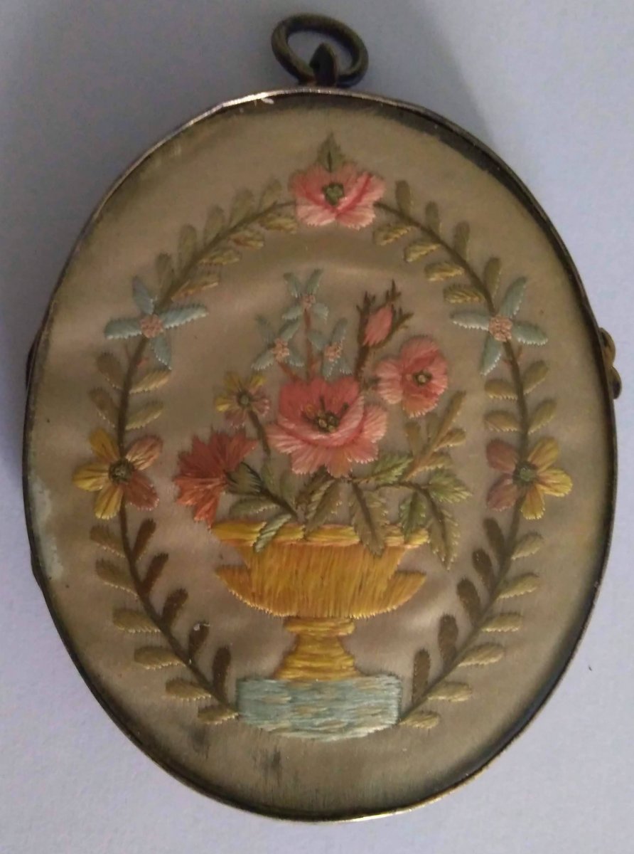 Portrait Miniature école Française Vers 1830.-photo-2