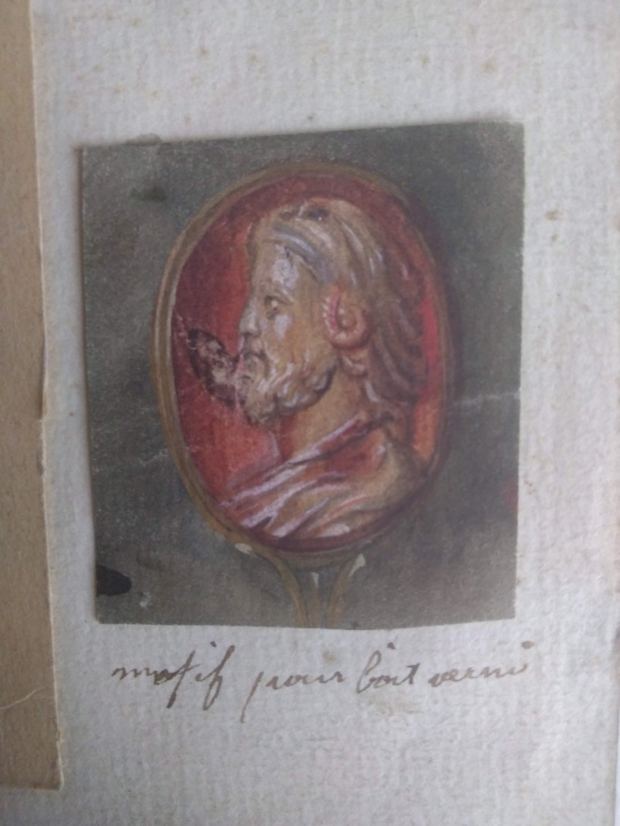 Ensemble De Dessins Anciens XVIIIème. Ècole Française.-photo-2