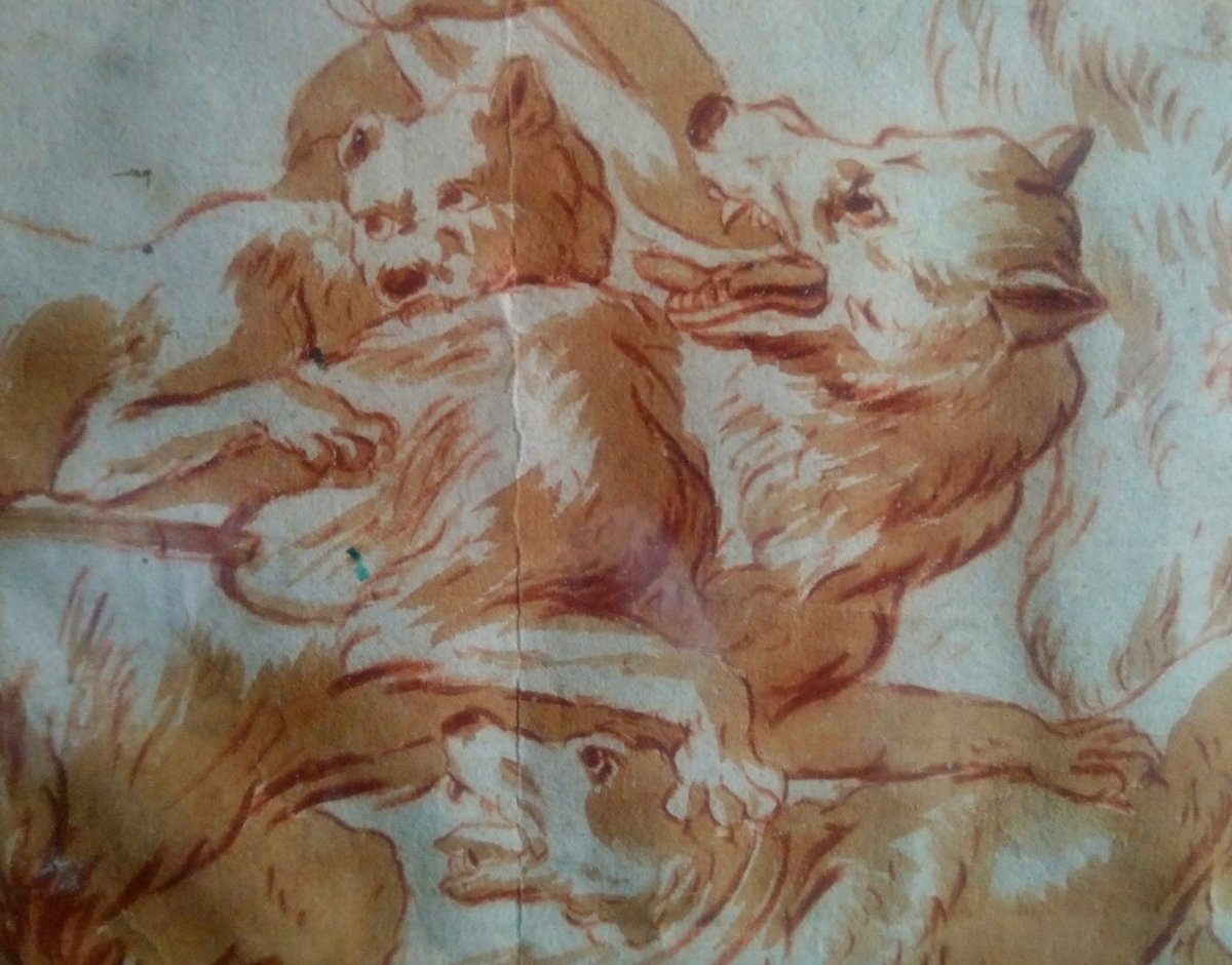 Franz Snyders (Anvers 1579- 1657 Anvers), attrib. Dessin -photo-3