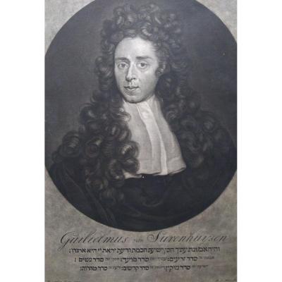 Gravure Ancienne Portrait. Ec. Hollandaise XVIIIÈme Siècle