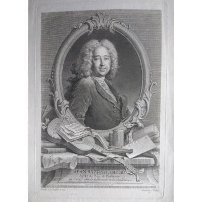 Portrait Gravure Ancienne XVIIIème. Ec. Française Par J. Tardieu