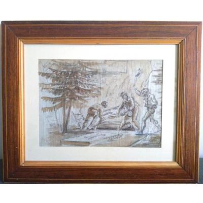 Dessin Ancien XVIIIéme. École française.