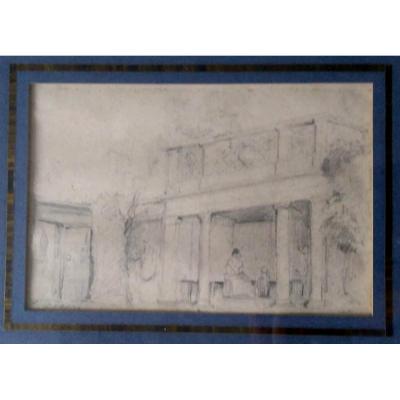 EugÈne Ciceri (1813-1890) Crayon Sur Papier