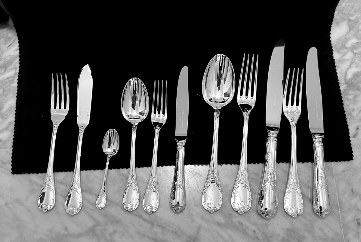 Ménagère Christofle Argent Massif Modèle  Marly -photo-2