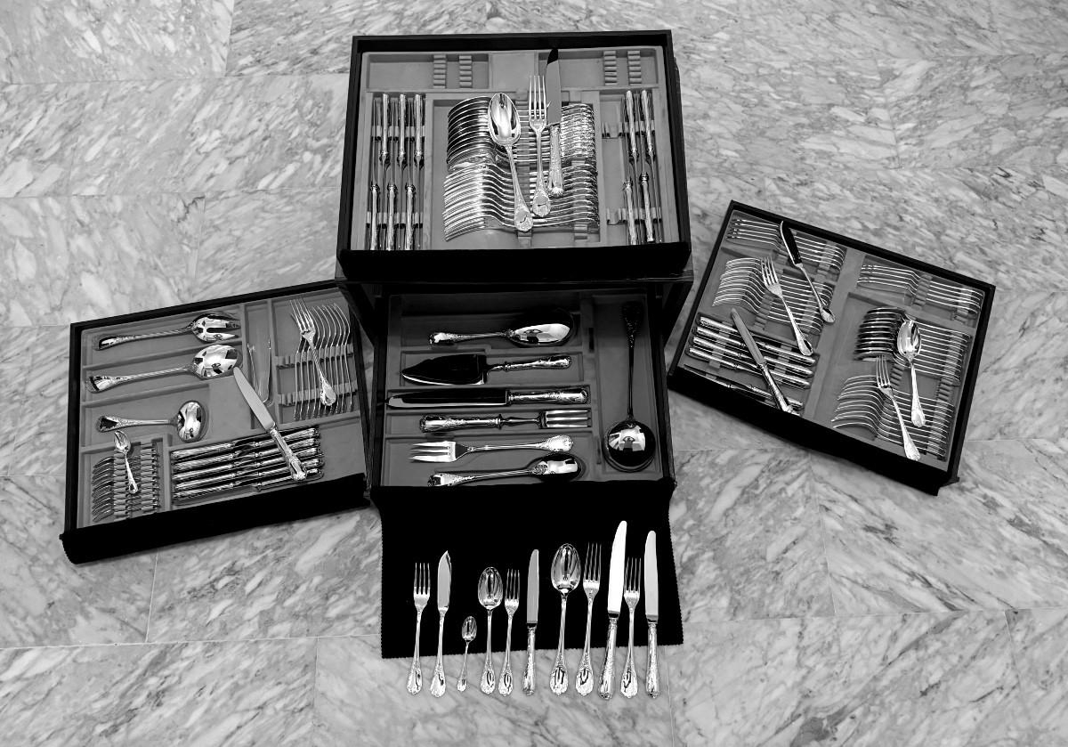 Ménagère Christofle Argent Massif Modèle  Marly 