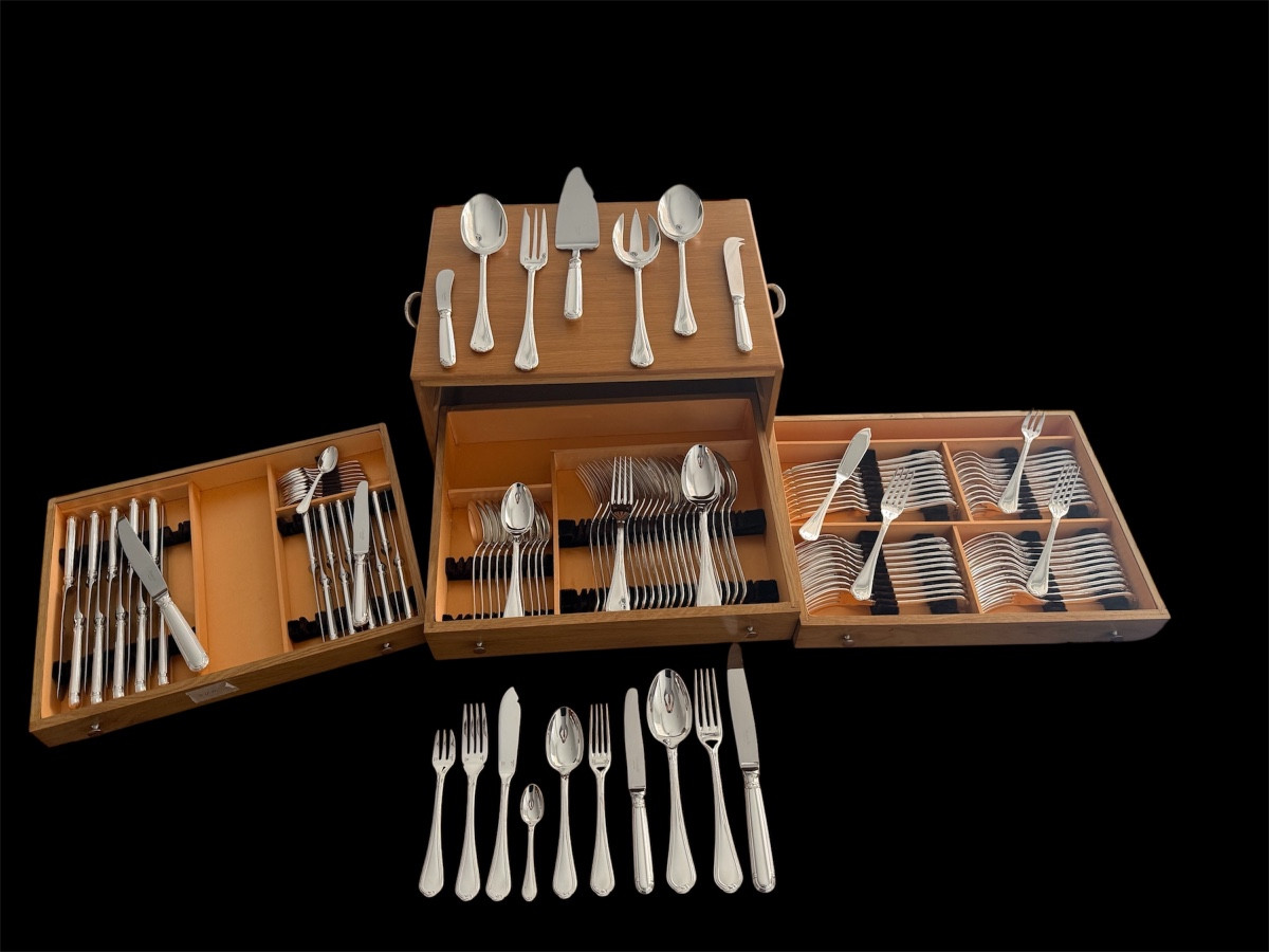 Ménagère Christofle Métal Argenté Modèle Océana -photo-2