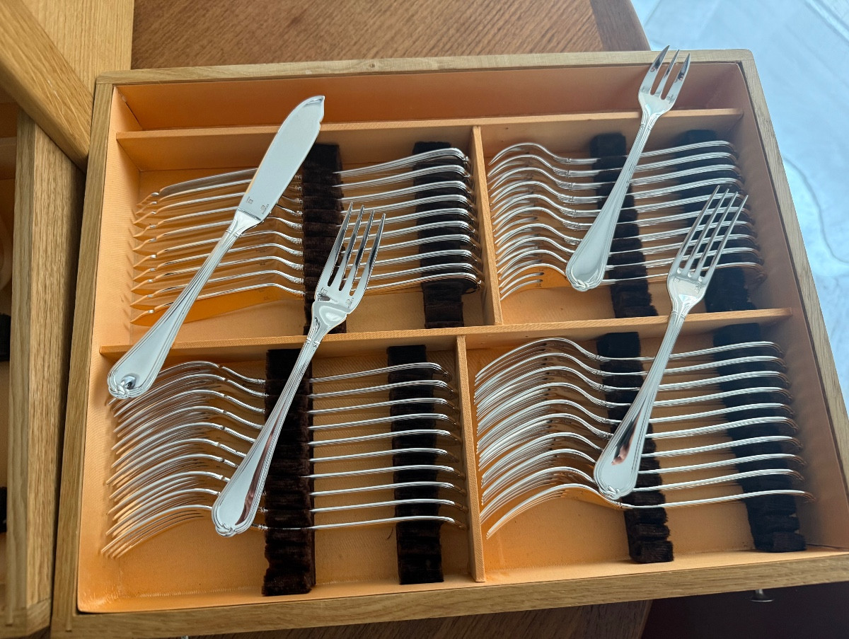 Ménagère Christofle Métal Argenté Modèle Océana -photo-1