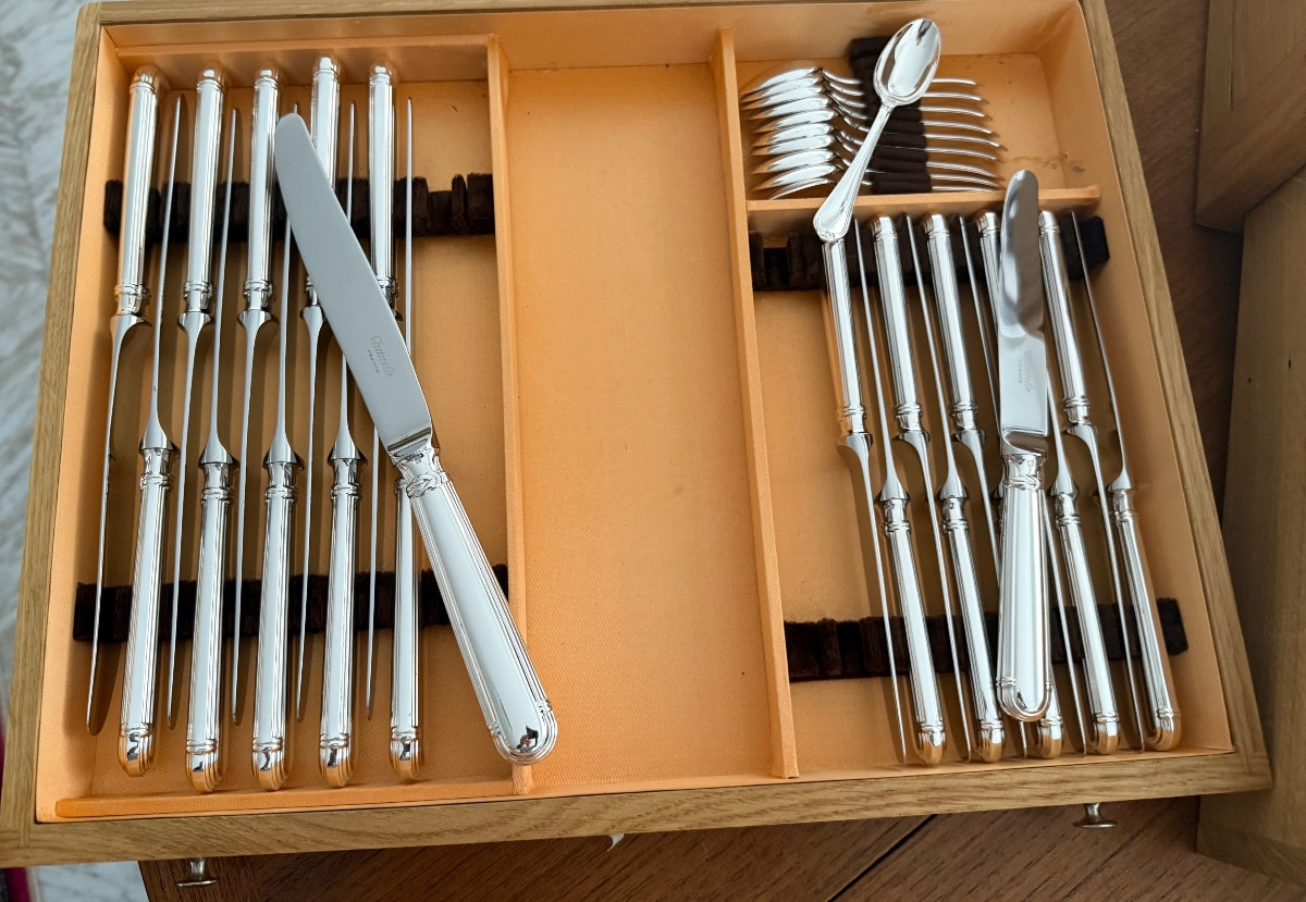 Ménagère Christofle Métal Argenté Modèle Océana -photo-4