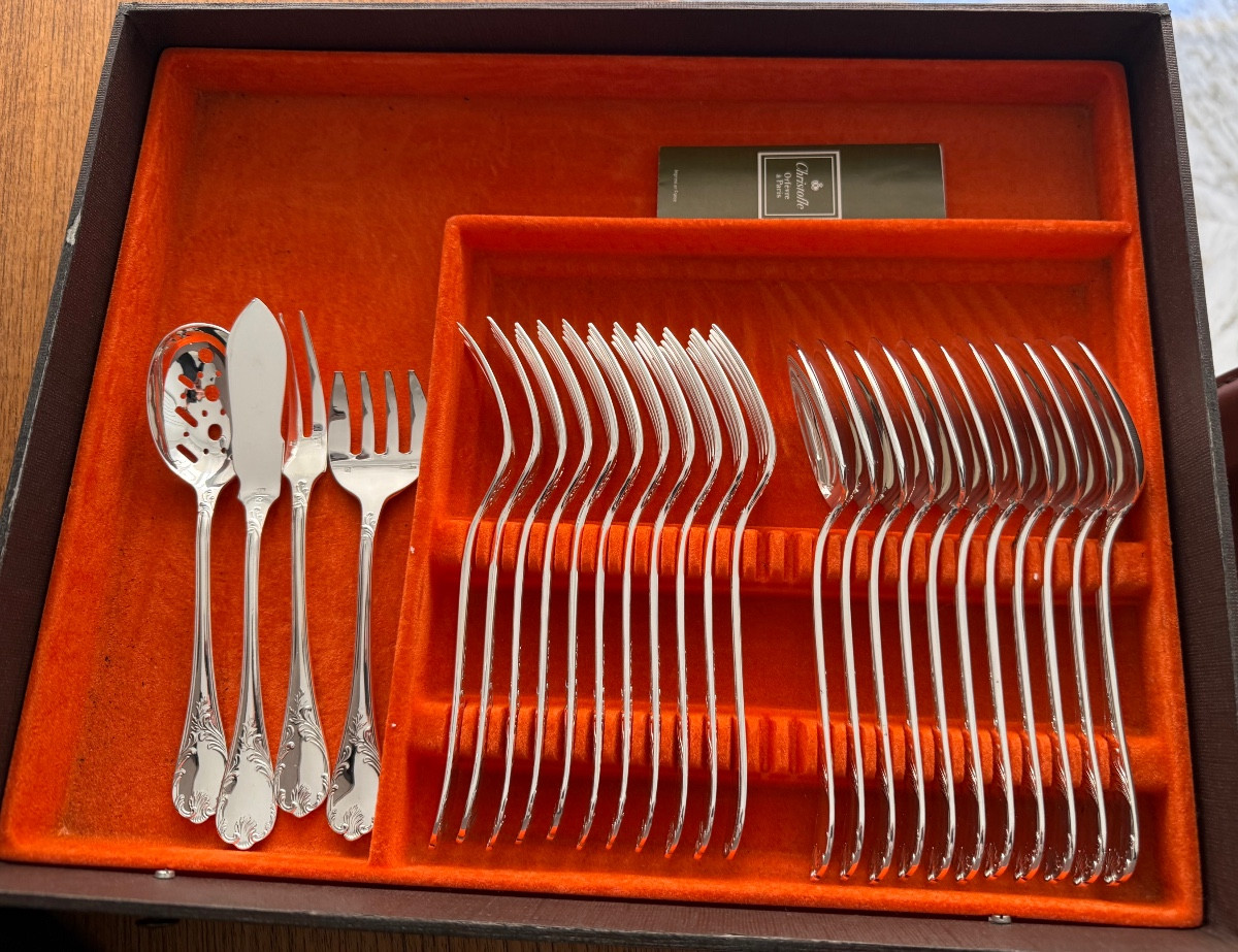 Christofle Marly Silver Plated  Cutlery Set -photo-4
