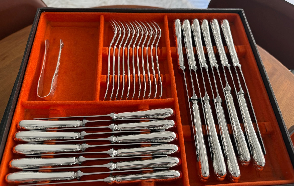 Christofle Marly Silver Plated  Cutlery Set -photo-1