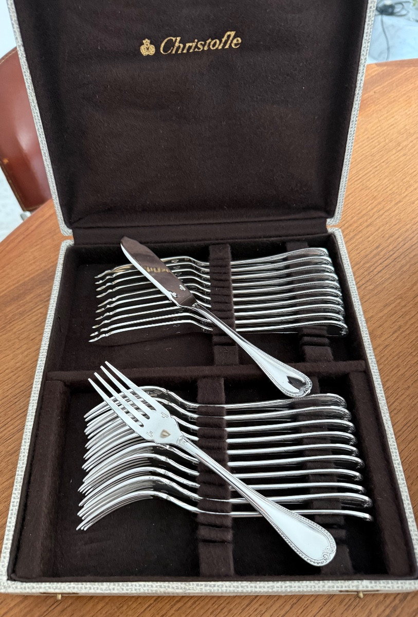 Christofle, Malmaison Pattern Cutlery Set -photo-4