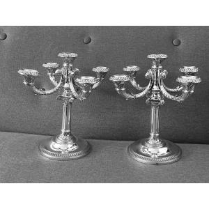 Pair Of Candlesticks In Sterling