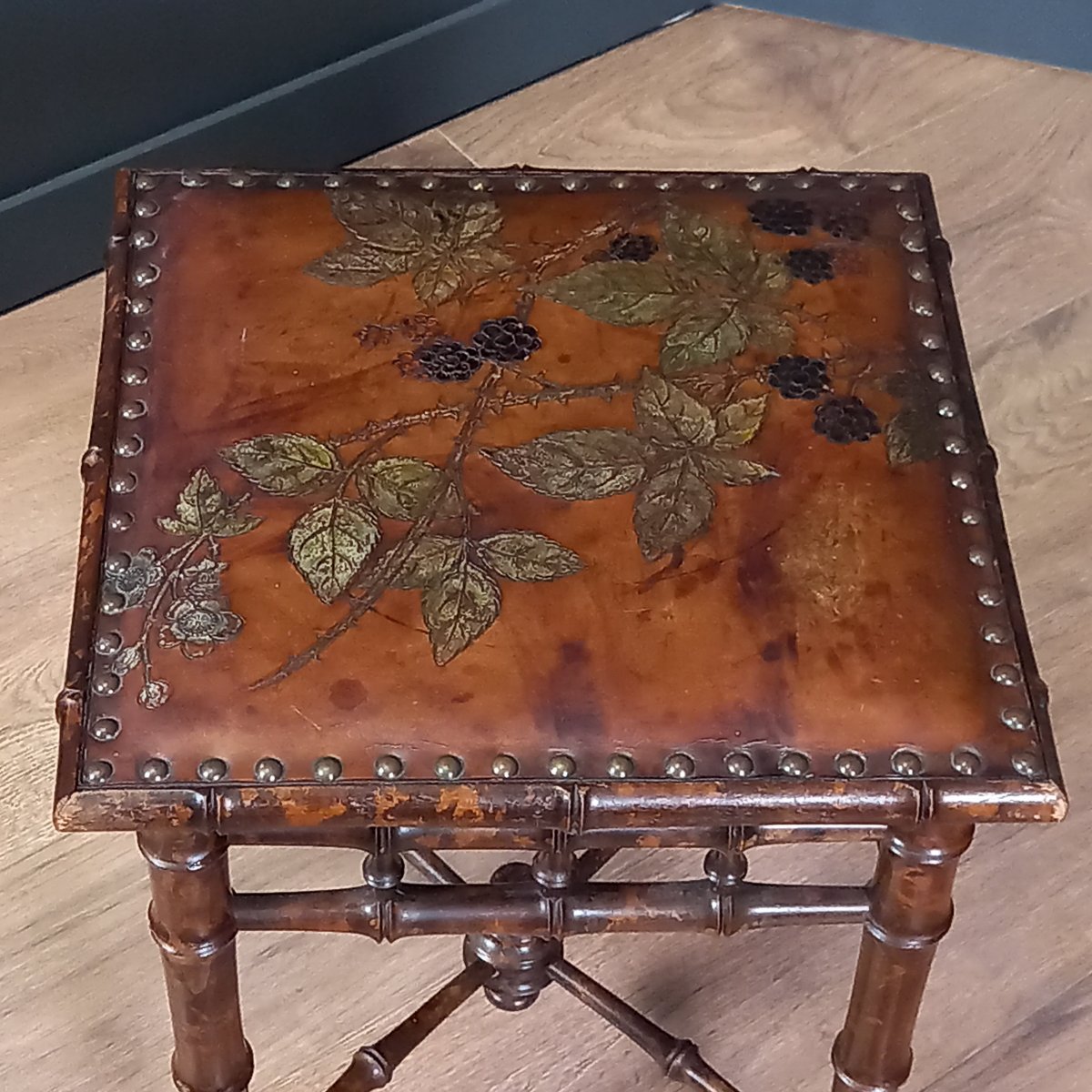 Tabouret Art Nouveau de George Hulbe-photo-3