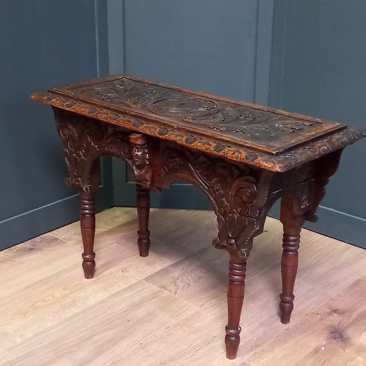 19th-century Bed Bench Or Small Bed Table-photo-2