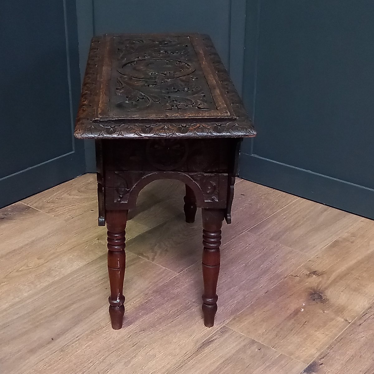 19th-century Bed Bench Or Small Bed Table-photo-4