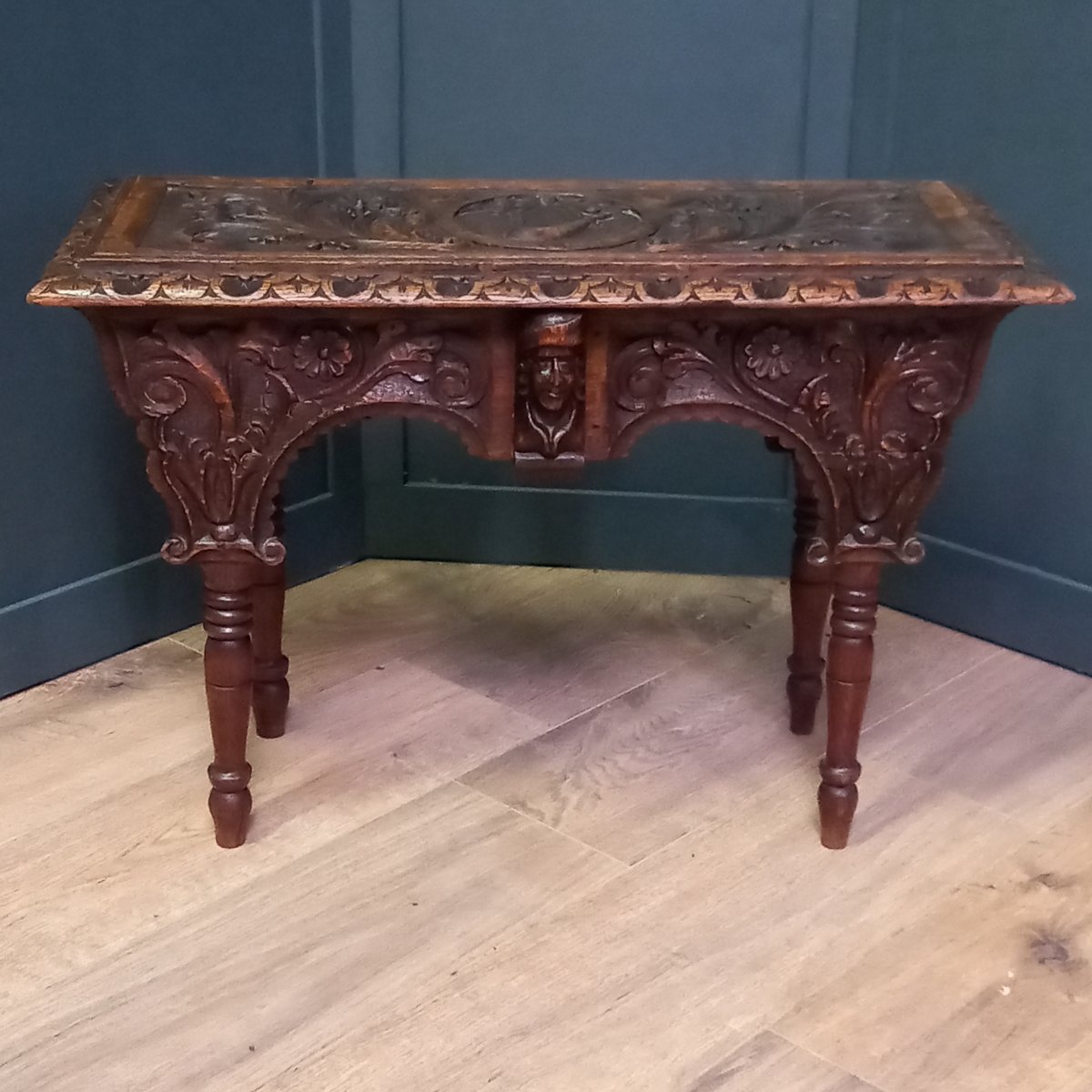 19th-century Bed Bench Or Small Bed Table-photo-1