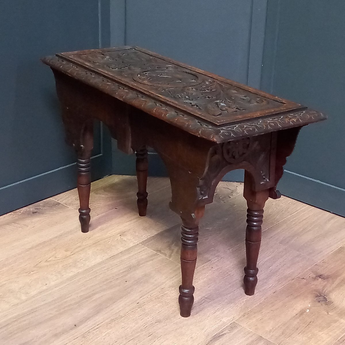 19th-century Bed Bench Or Small Bed Table-photo-2
