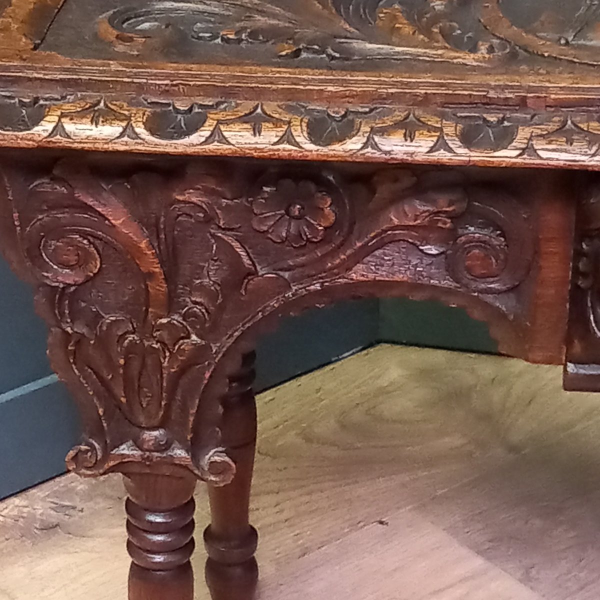 19th-century Bed Bench Or Small Bed Table-photo-4