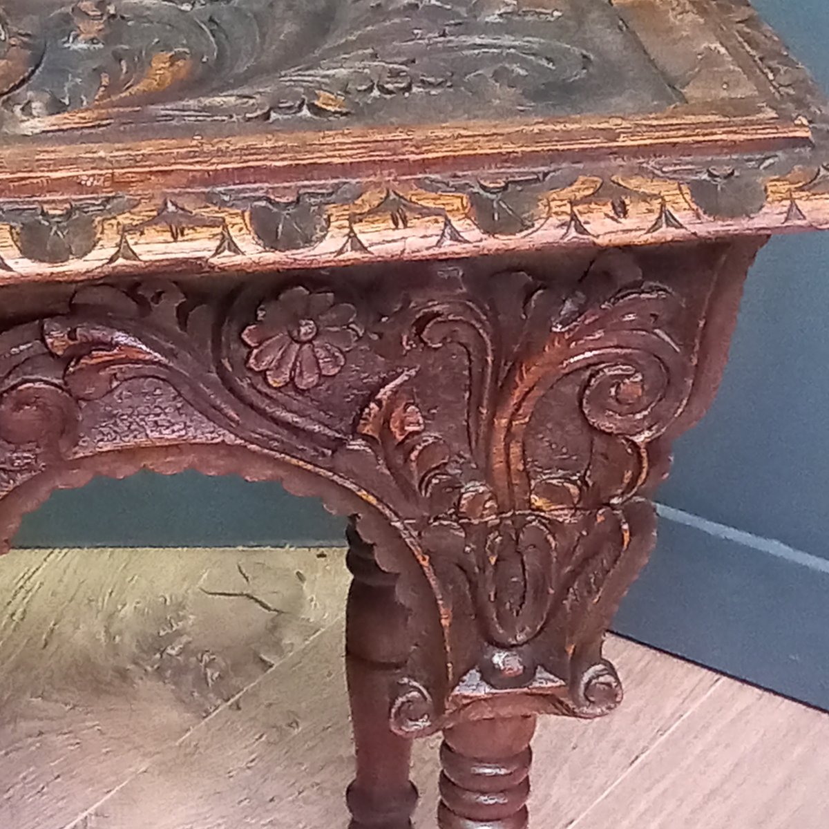 19th-century Bed Bench Or Small Bed Table-photo-5