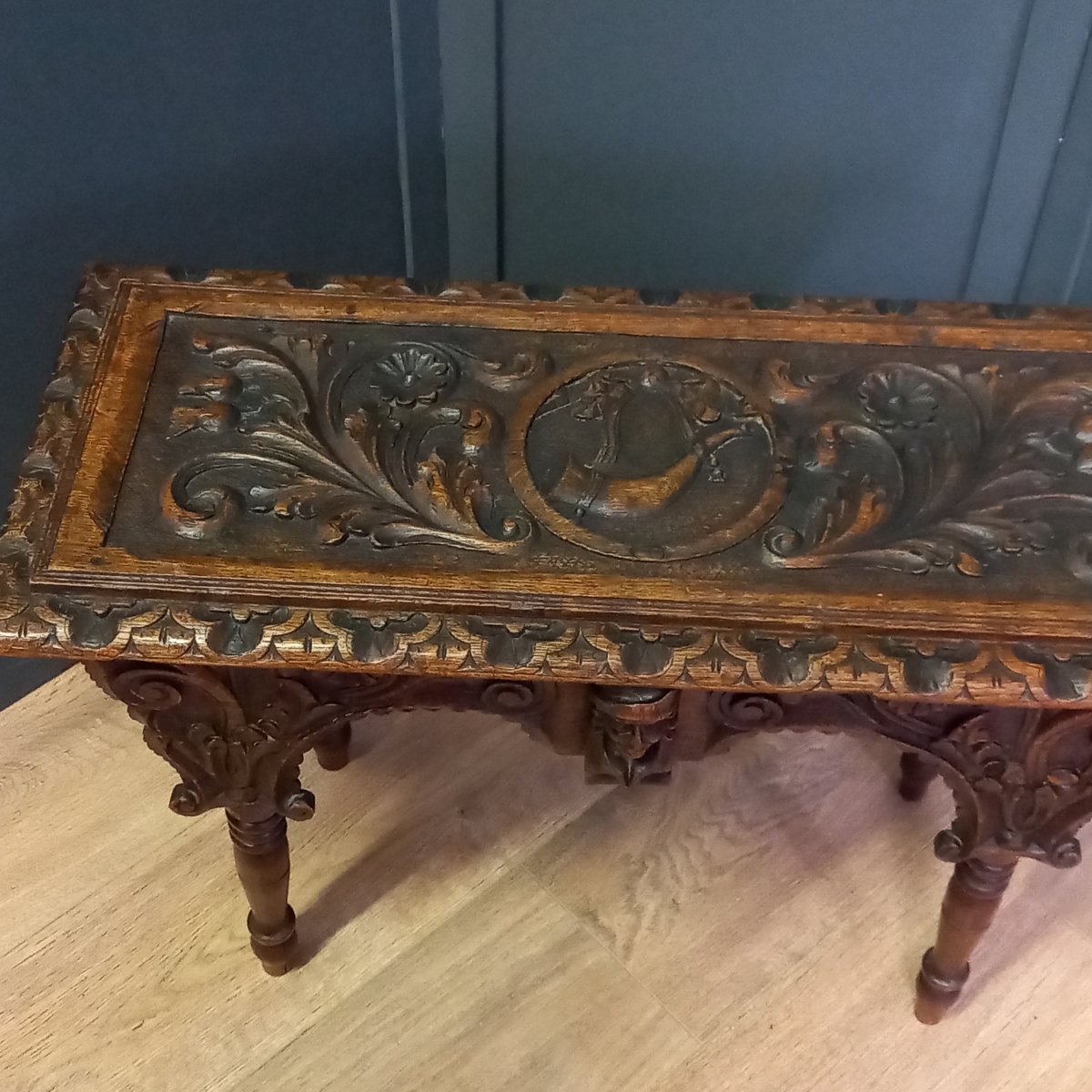 19th-century Bed Bench Or Small Bed Table-photo-7