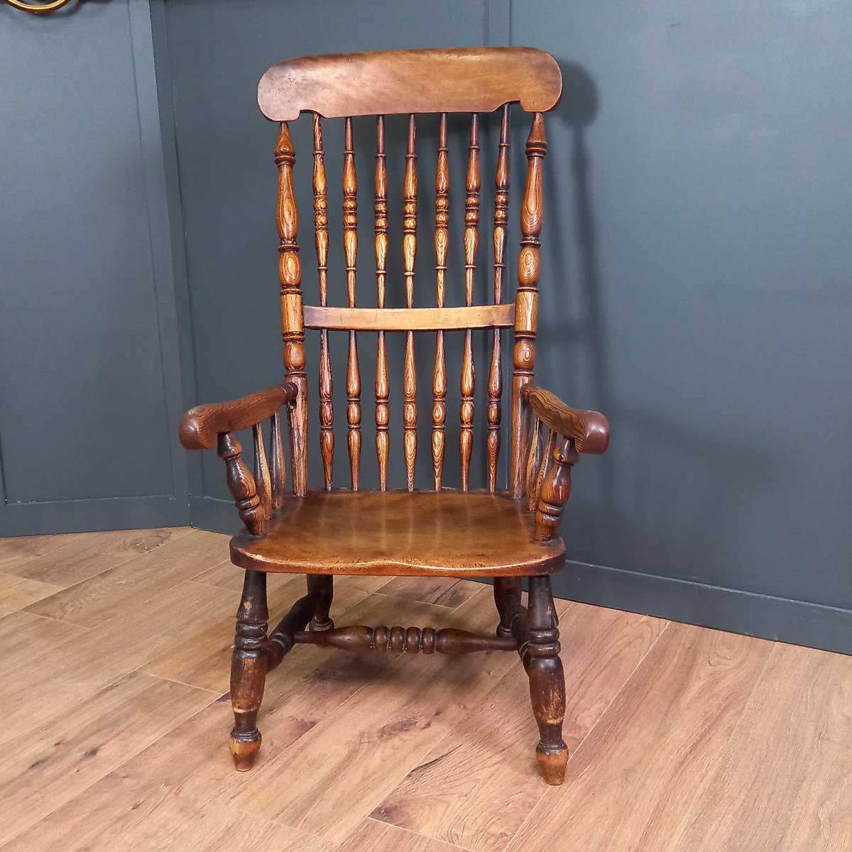 Chaise Windsor du XIXe siècle-photo-2