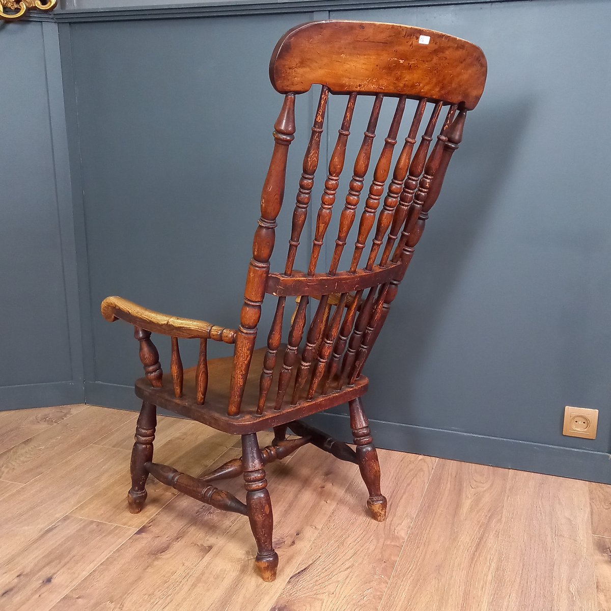Chaise Windsor du XIXe siècle-photo-4
