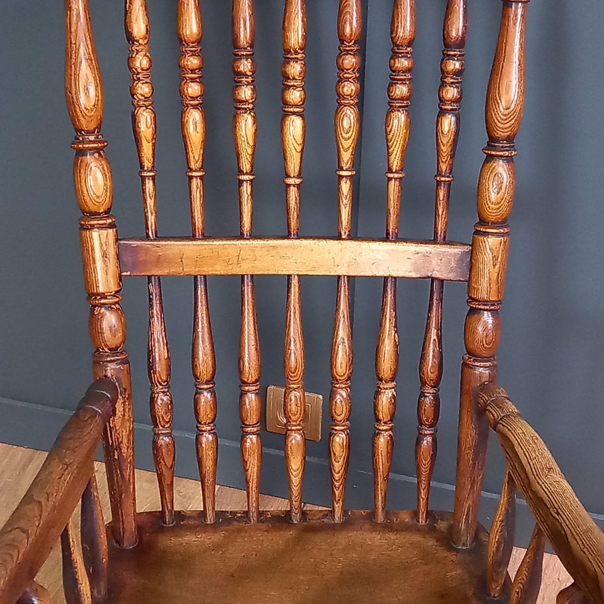 Chaise Windsor du XIXe siècle-photo-7