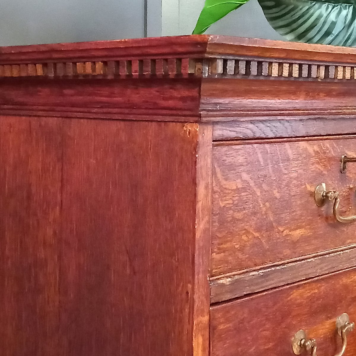 George III Style Chest Of Drawers With Superimposed Drawers, Dated 1830-photo-3