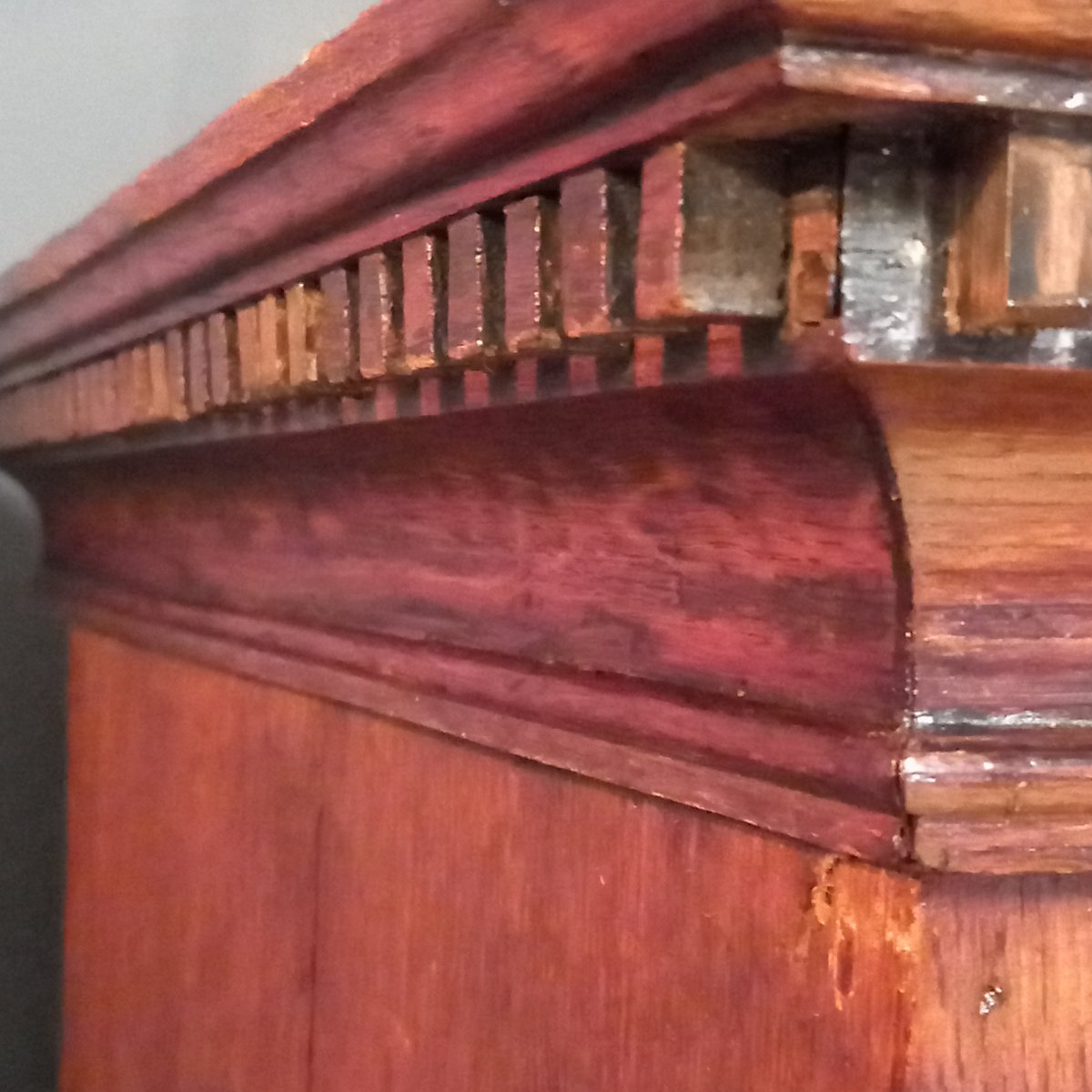 George III Style Chest Of Drawers With Superimposed Drawers, Dated 1830-photo-1