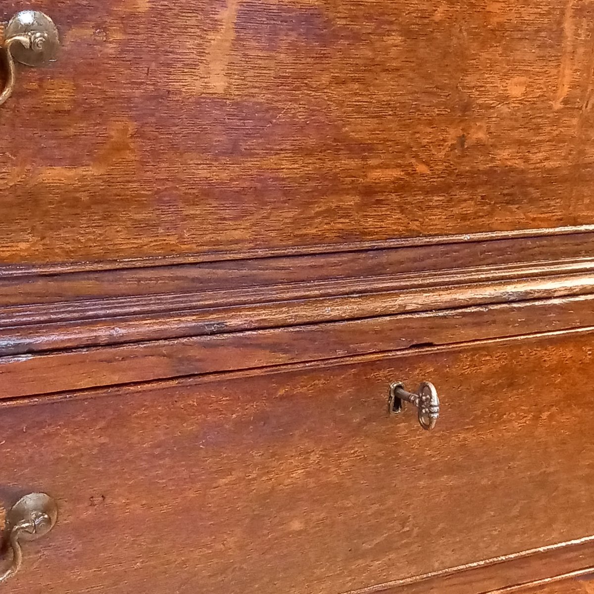 George III Style Chest Of Drawers With Superimposed Drawers, Dated 1830-photo-3