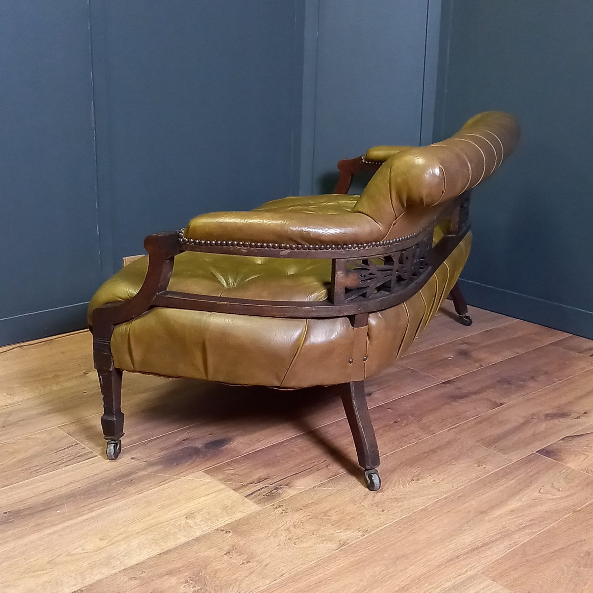 Victorian Reading Bench 19th - 20th Century -photo-2