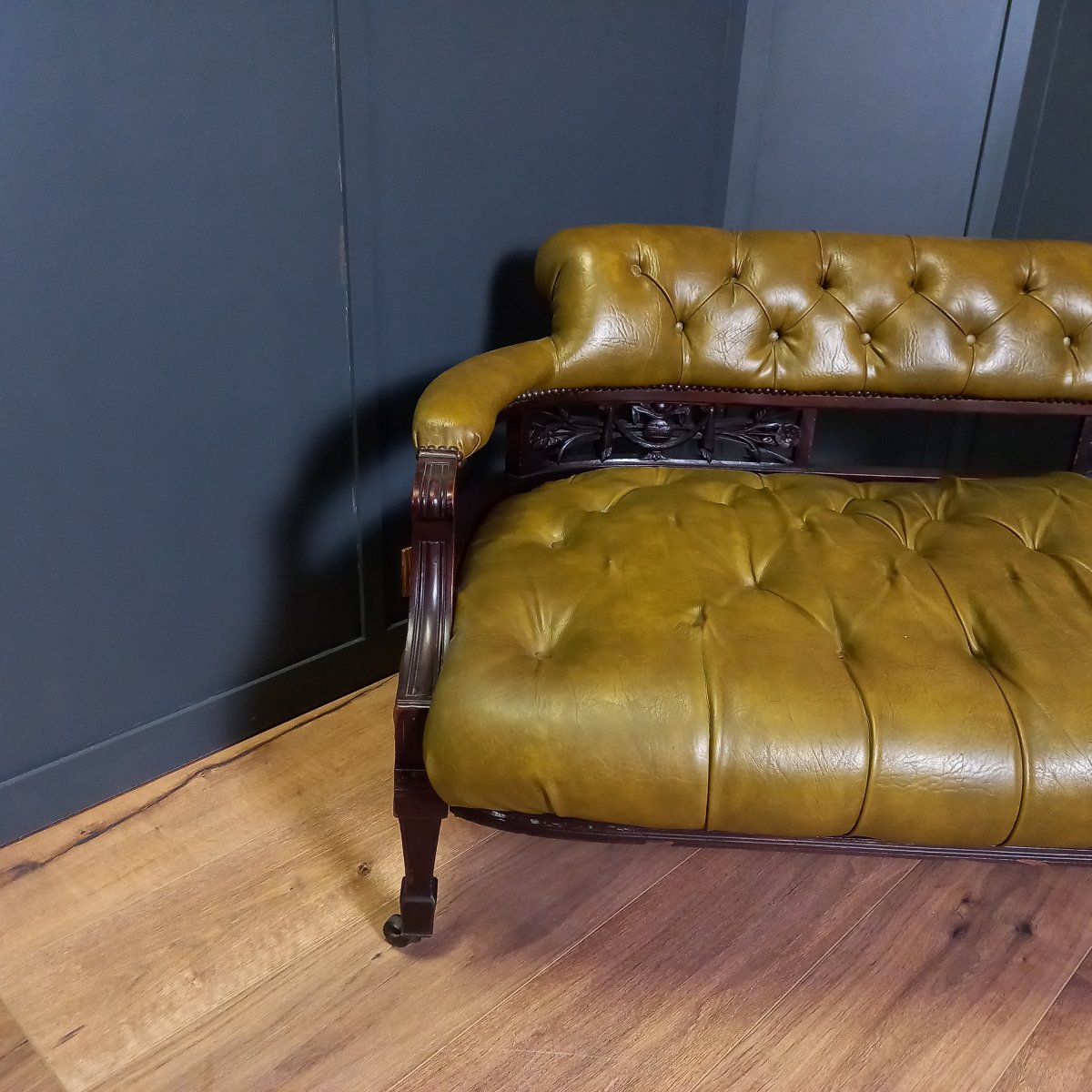Victorian Reading Bench 19th - 20th Century -photo-7