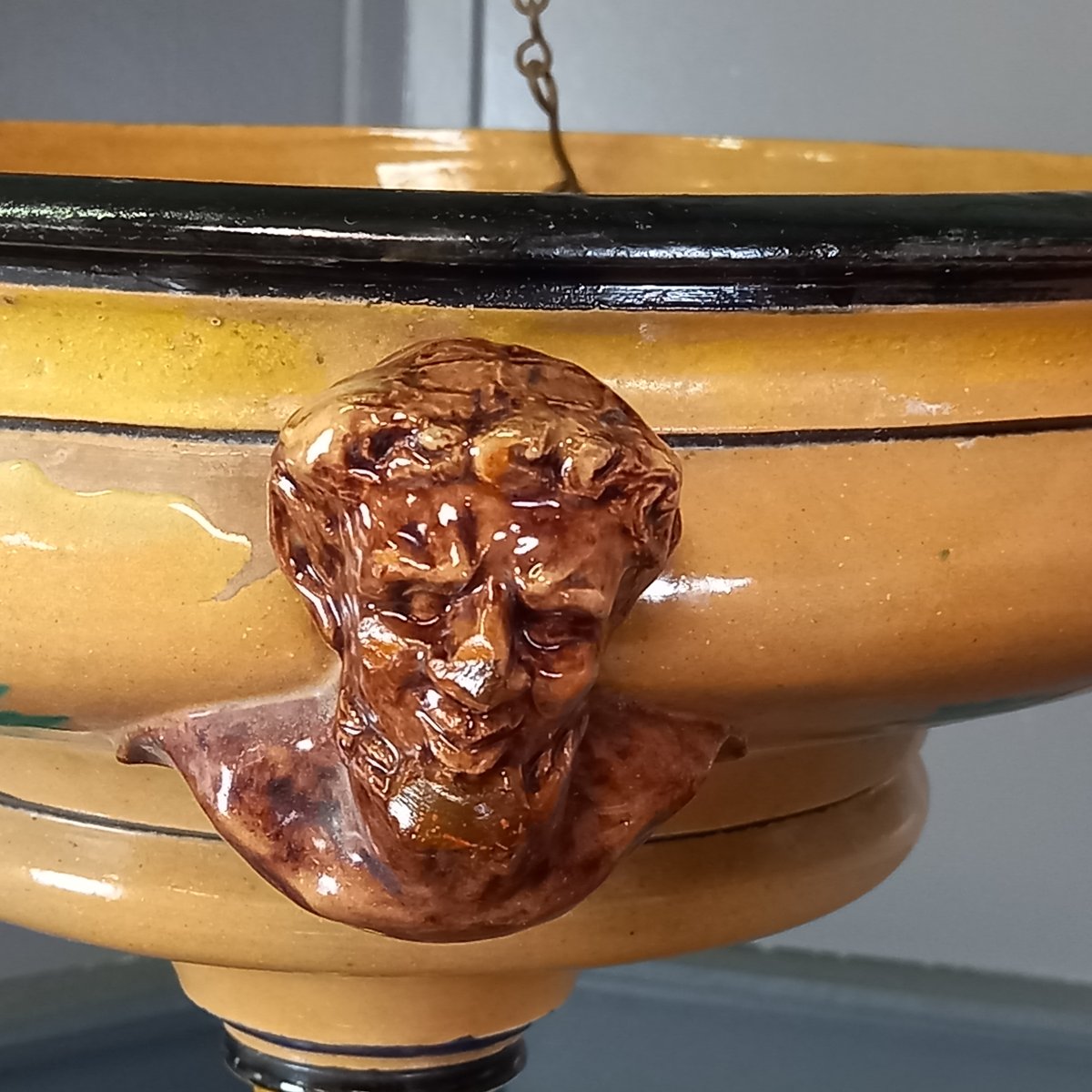 19th-century Ceramic Plant Stand-photo-1