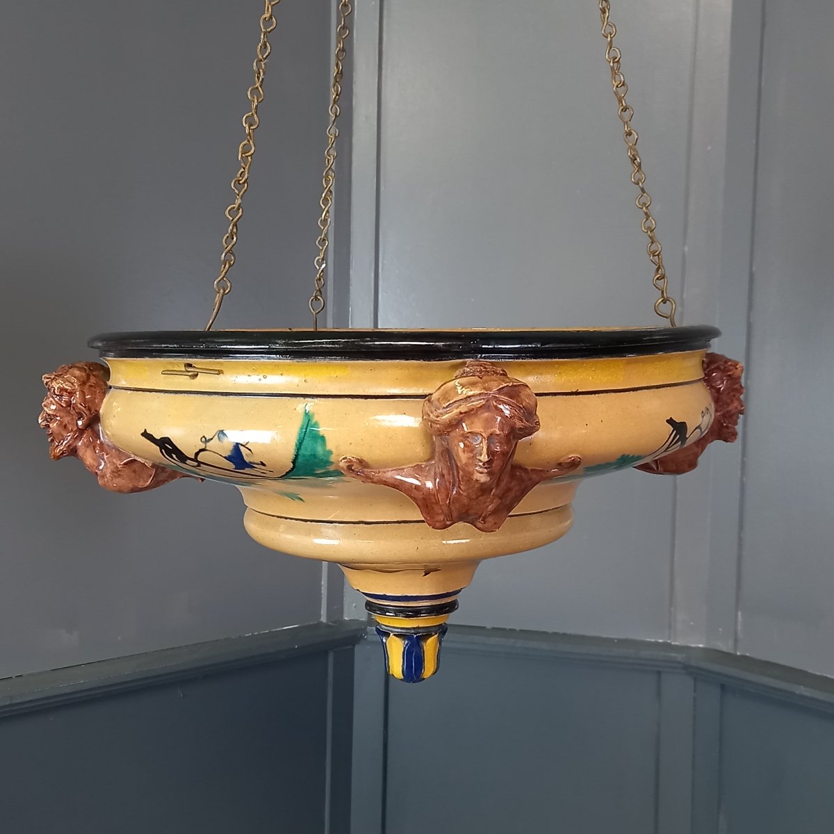 19th-century Ceramic Plant Stand