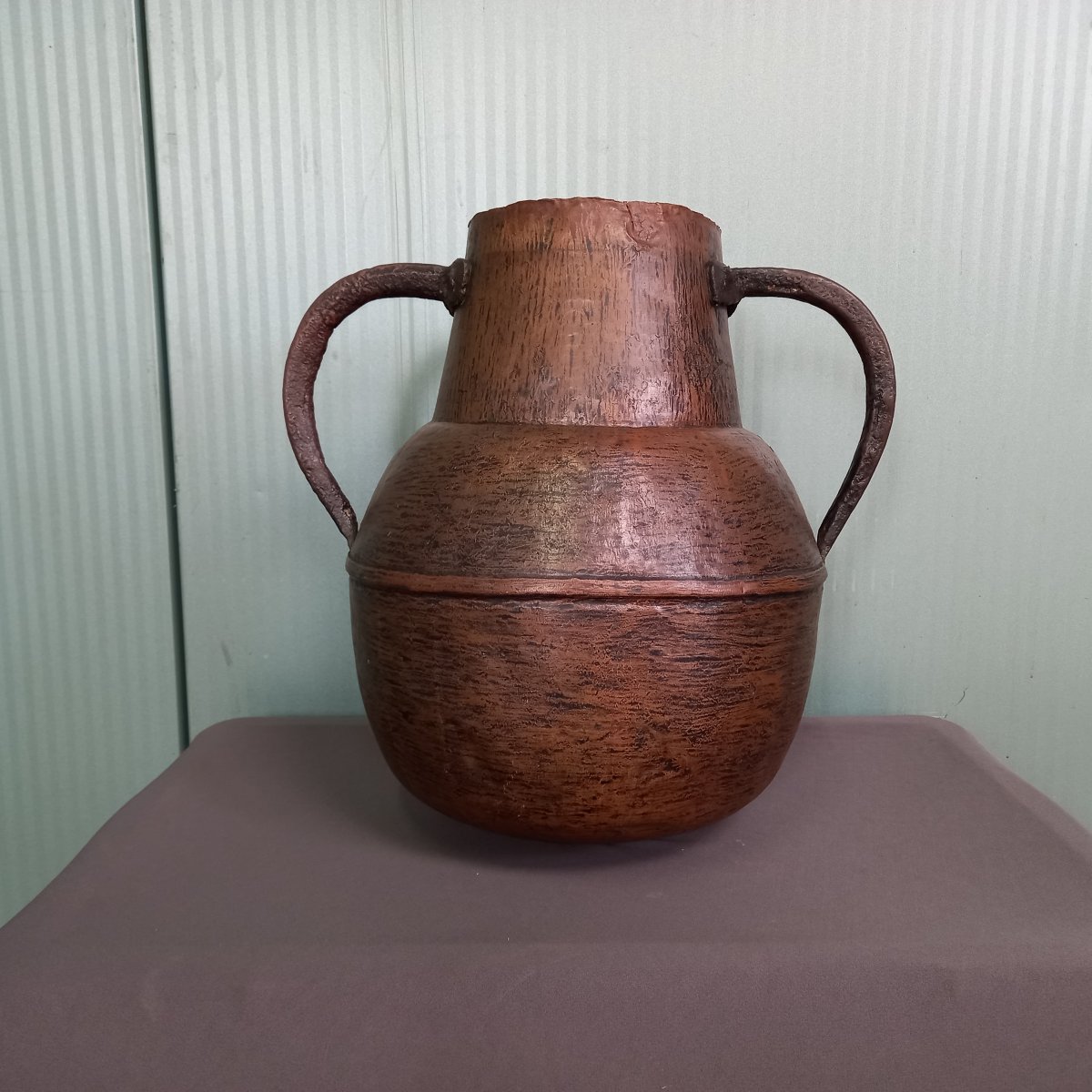 19th-century Copper Amphora-photo-3