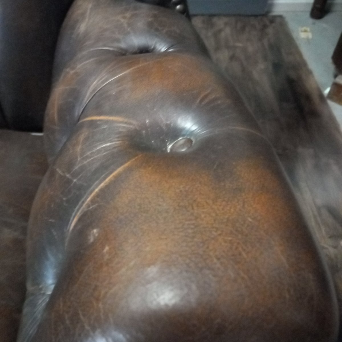 Wingback Chair, Vintage Chesterfield Chair-photo-7