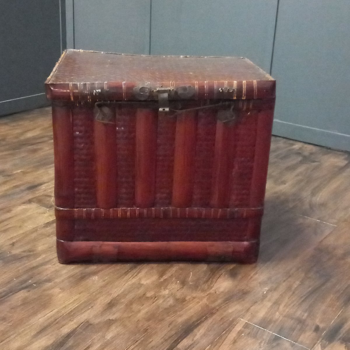 Antique Bamboo Storage Chest (china)-photo-3