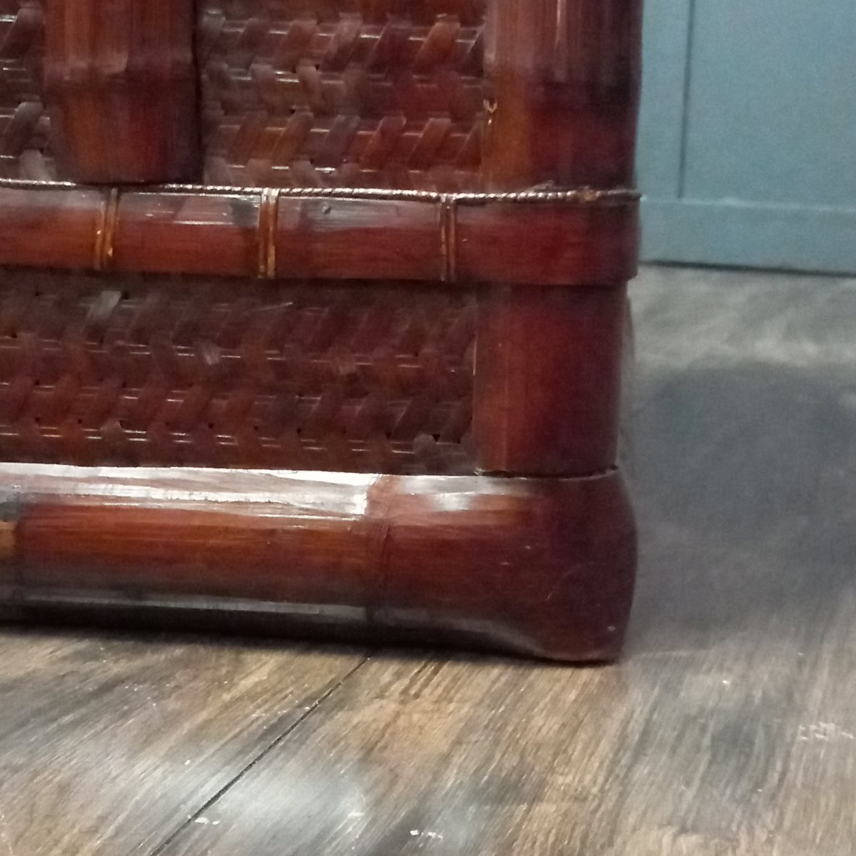 Antique Bamboo Storage Chest (china)-photo-1