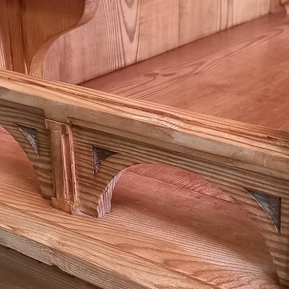 A Unique Piece Of Furniture Made Of Pine With Wood Carvings-photo-1