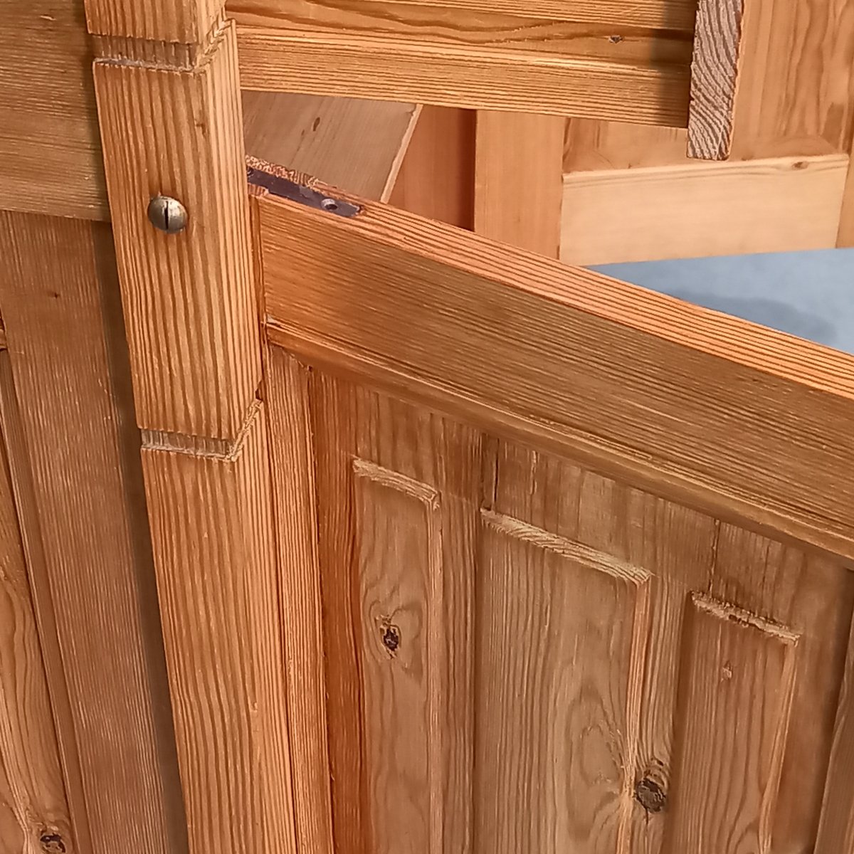 A Unique Piece Of Furniture Made Of Pine With Wood Carvings-photo-2
