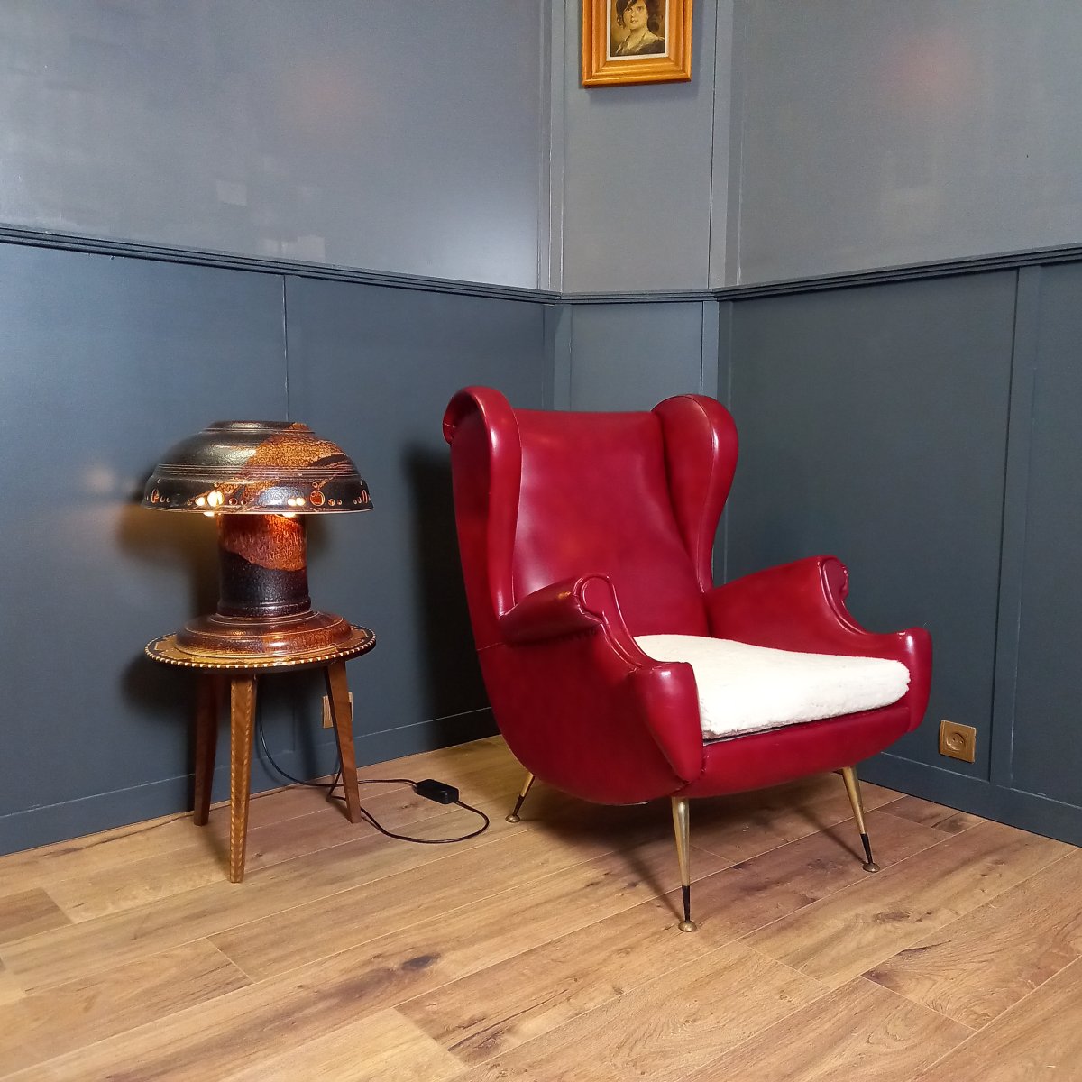 Fauteuil design italien vintage-photo-2
